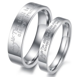 Anillo De Titanio De Calidad Confiable Para Amantes