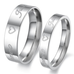 Anillo De Titanio Con Forma De Corazón De Rendimiento Confiable Para Amantes