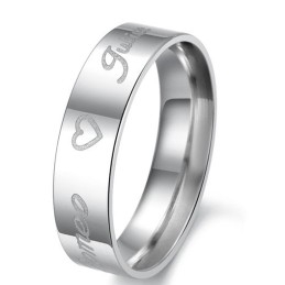Anillo De Titanio Con Forma De Corazón De Rendimiento Confiable Para Amantes
