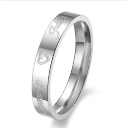 Anillo De Titanio Con Forma De Corazón De Rendimiento Confiable Para Amantes