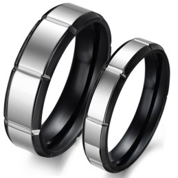 Anillo De Titanio Retro De Calidad Para Amantes.