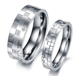 Anillo De Titanio Rompecabezas Para Amantes, Muy Popular En Todo El Mundo