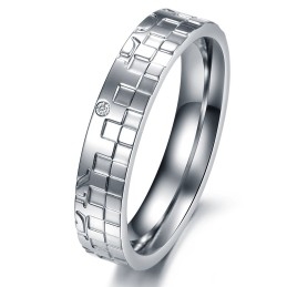 Anillo De Titanio Rompecabezas Para Amantes, Muy Popular En Todo El Mundo