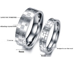 Anillo De Titanio Rompecabezas Para Amantes, Muy Popular En Todo El Mundo