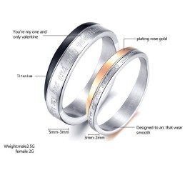 Anillo De Titanio Creativo, La Reina De La Calidad Y La Alternativa Para Los Amantes.