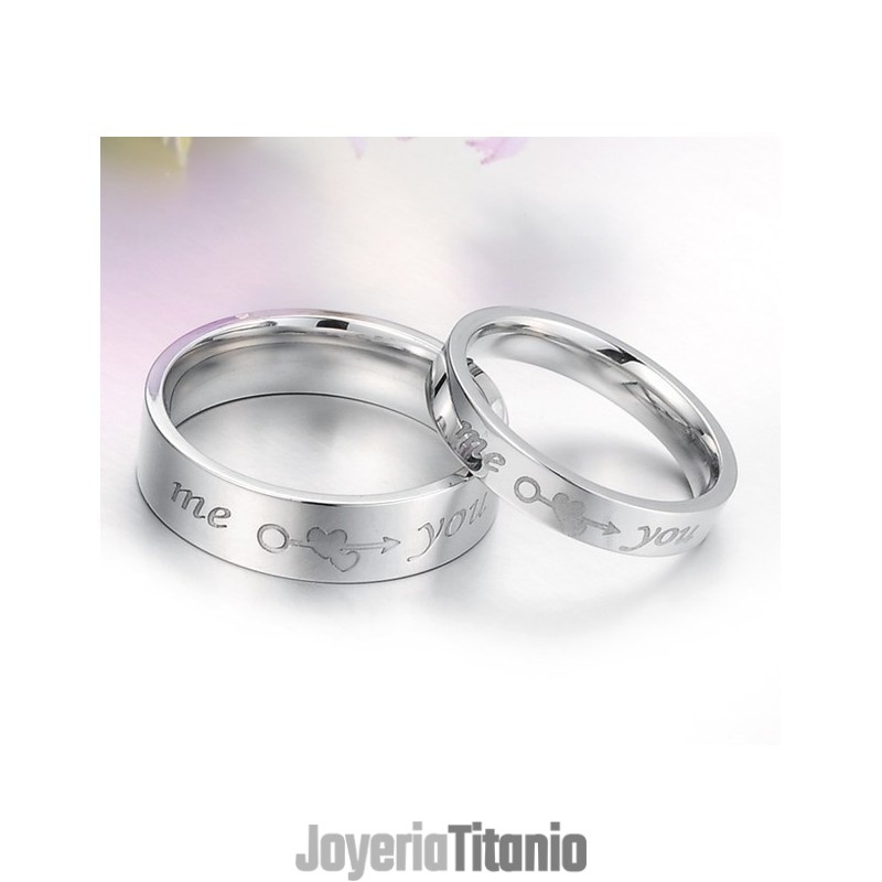 Anillo De Titanio De Rendimiento Confiable Para Amantes