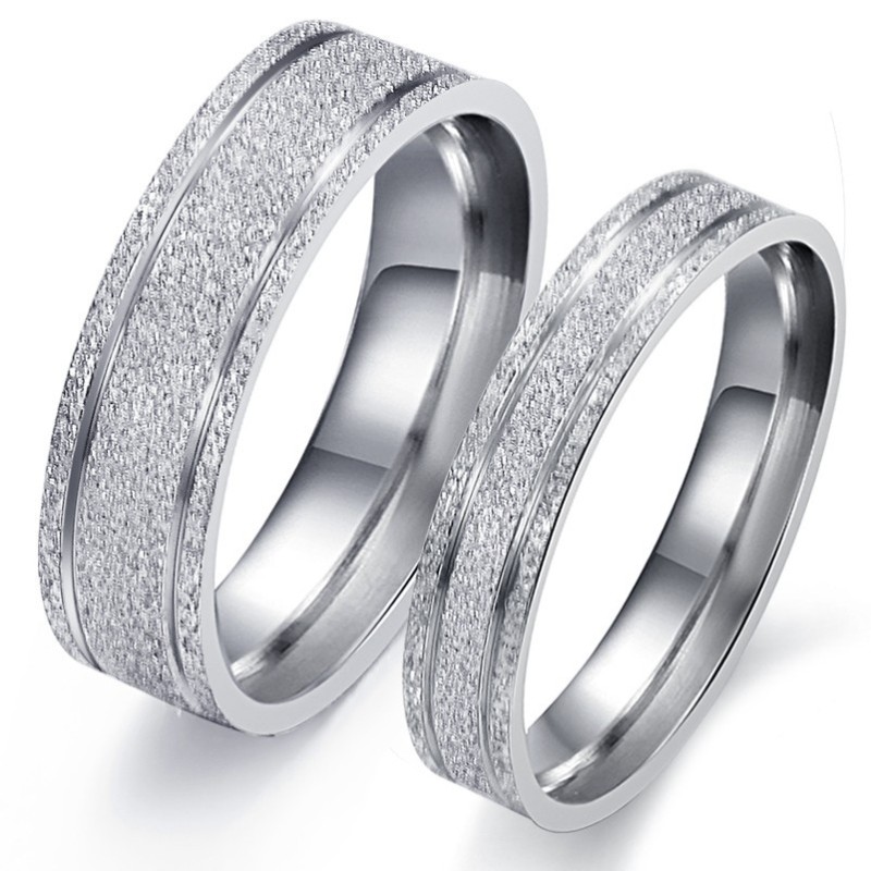 Anillo De Titanio Con Perla Y Arena De Uso Duradero Para Amantes