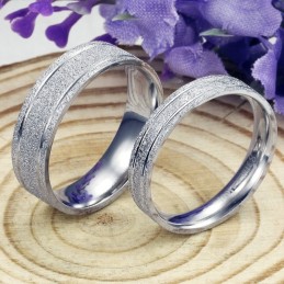 Anillo De Titanio Con Perla Y Arena De Uso Duradero Para Amantes