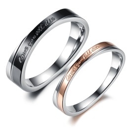 Anillo De Titanio Envolvente De Calidad Para Amantes.