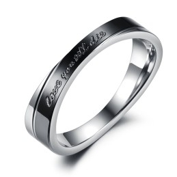 Anillo De Titanio Envolvente De Calidad Para Amantes.