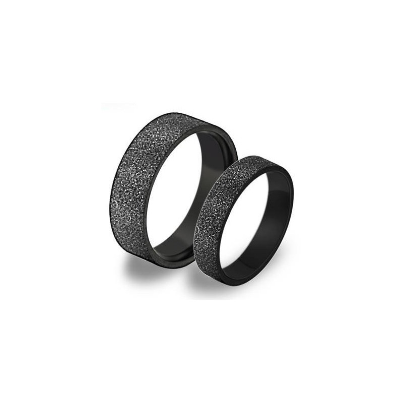 Anillo De Titanio Negro De Calidad Superior Para Amantes Anillo De Titanio Negro De Calidad Superior Para Amantes