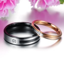 Anillo De Titanio Conciso De La Reina De La Calidad Para Amantes