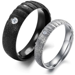 Anillo De Titanio Con Perla Y Arena De Calidad Estable Para Amantes