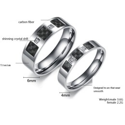 Anillo De Titanio De Alta Calidad Para Amantes