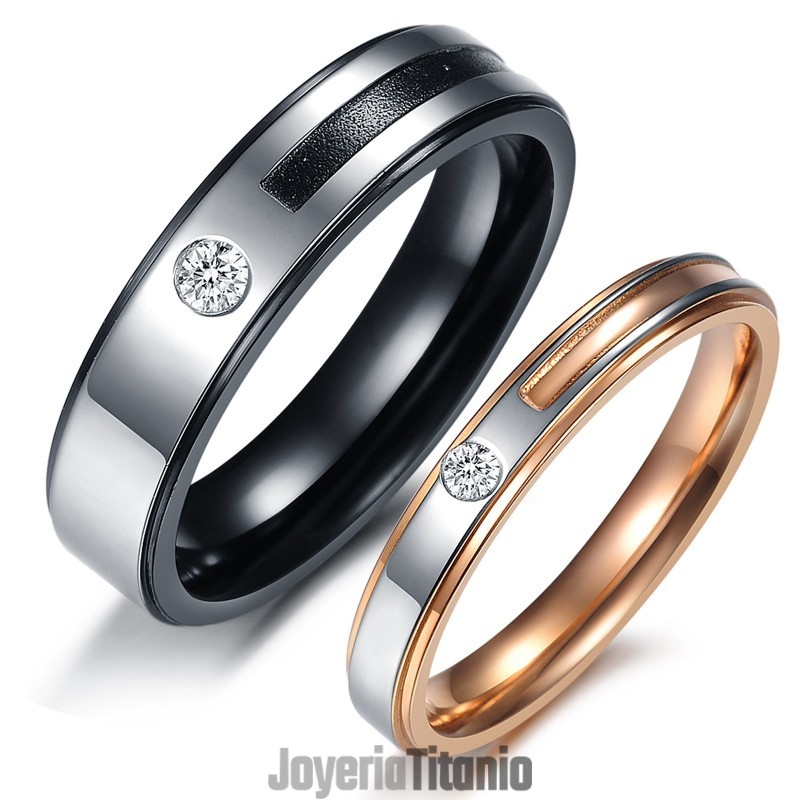 Anillo De Titanio Conciso Y Fácil De Usar Para Amantes