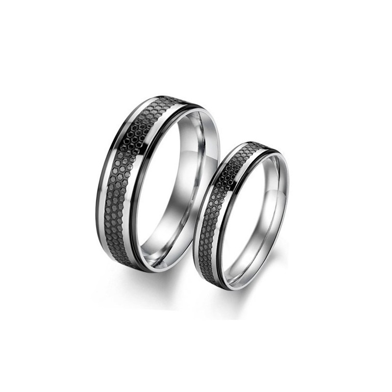 Anillo De Titanio Negro Para Amantes Con Calidad Y Cantidad Garantizadas