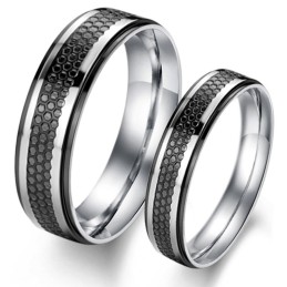 Anillo De Titanio Negro Para Amantes, El Rey De La Cantidad