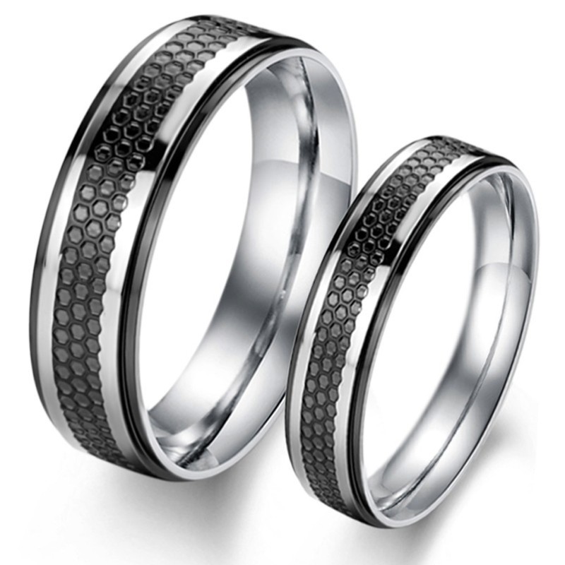 Anillo De Titanio Negro Para Amantes, El Rey De La Cantidad Anillo De Titanio Negro Para Amantes, El Rey De La Cantidad