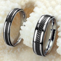 Anillo De Titanio Negro Para Amantes, El Rey De La Cantidad