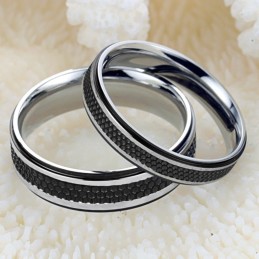 Anillo De Titanio Negro Para Amantes, El Rey De La Cantidad
