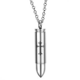 Conocido Por Su Excelente Calidad De Collar De Titanio Con Forma De Cruz De Bala