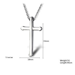 Collar De Titanio Con Cruz, Muy Vendido En Todo El Mundo