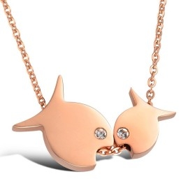 Collar De Titanio Con Forma De Pez, Muy Vendido En Todo El Mundo