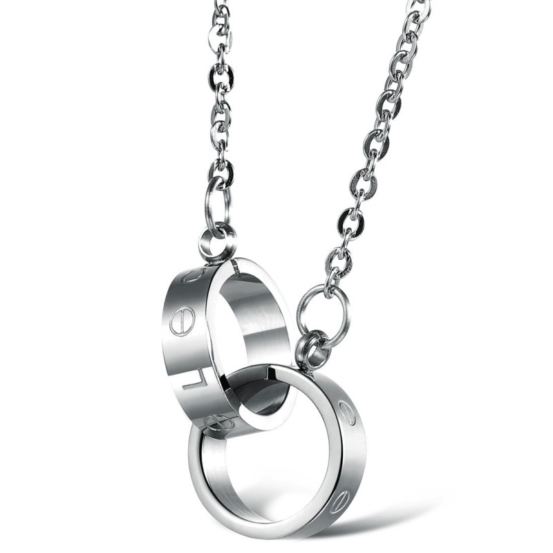 Collar De Titanio Con Anillo De Fase Femenina Con Especificaciones Completas