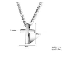 Collar De Titanio Con Cruz Femenina, Calidad Y Cantidad Garantizadas