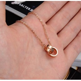 Collar De Titanio Con Anillo De Fase Femenina De Alta Calidad