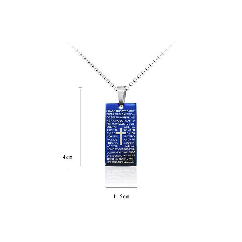 Colgante Y Collar Con Cruz Bíblica Clásica Para Hombre, Regalo De Moda Para Un Amigo. Colgante Y Collar Con Cruz Bíblica Clásica Para Hombre, Regalo De Moda Para Un Amigo.