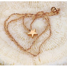 Collar De Titanio Con Estrella De Excelente Calidad
