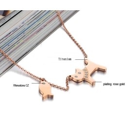 Collar De Titanio "Los Gatos Comen Pescado", Muy Vendido En Todo El Mundo