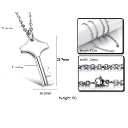 Collar De Titanio Con Llave De Excelente Calidad