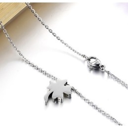 Collar De Titanio Con Forma De Trébol Para Mujer, La Reina De La Calidad