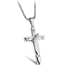 Collar De Titanio Con Cruz De Gran Variedad