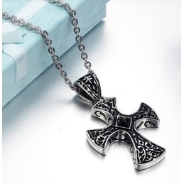Collar De Titanio Con Cruz De Gran Variedad