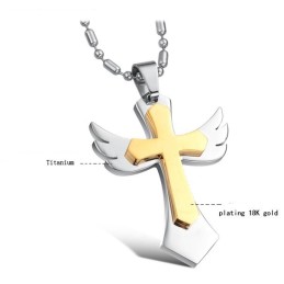 Conocido Por Su Excelente Calidad De Collar De Titanio Con Cruz