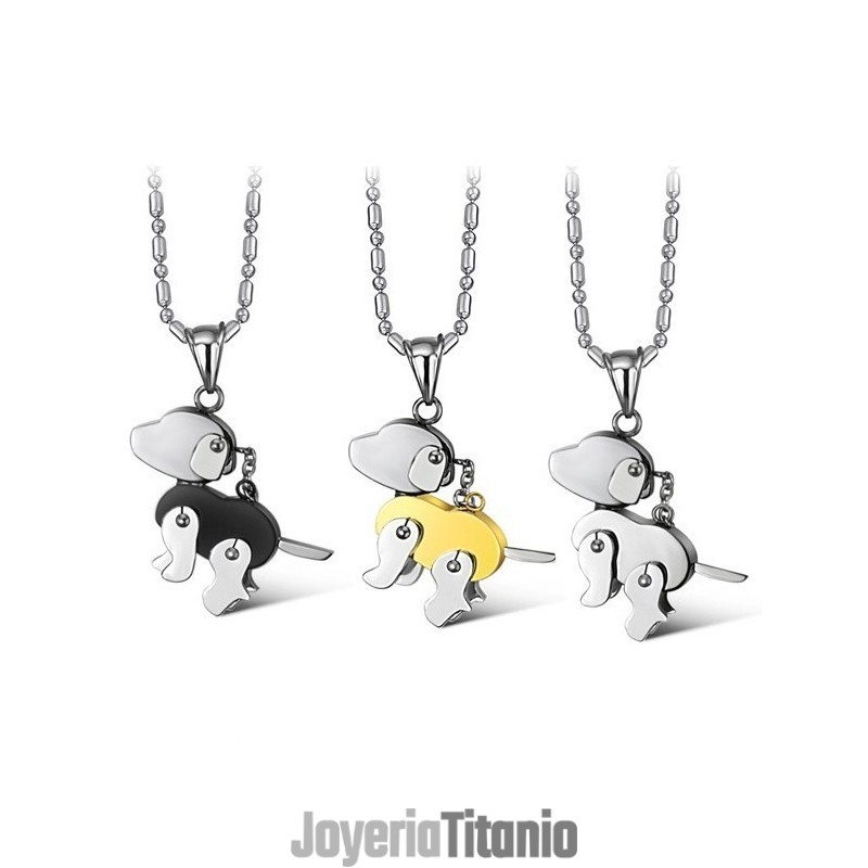 Collar De Titanio Con Forma De Perro De Calidad Estable Collar De Titanio Con Forma De Perro De Calidad Estable