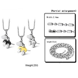 Collar De Titanio Con Forma De Perro De Calidad Estable