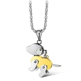 Collar De Titanio Con Forma De Perro De Calidad Estable