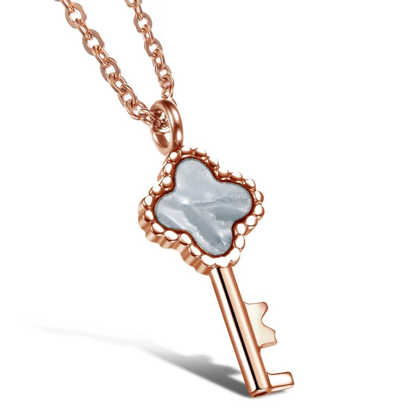 Collar De Titanio Con Llave Para Mujer, Completo En Especificaciones Collar De Titanio Con Llave Para Mujer, Completo En Especificaciones