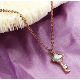 Collar De Titanio Con Llave Para Mujer, Completo En Especificaciones