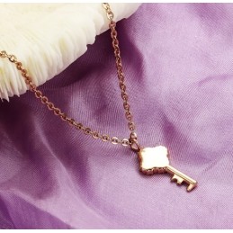 Collar De Titanio Con Llave Para Mujer, Completo En Especificaciones