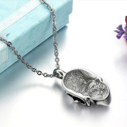 Collar De Titanio Con Calavera Del Rey De La Cantidad
