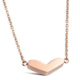 Collar De Titanio Con Forma De Corazón De Calidad Confiable