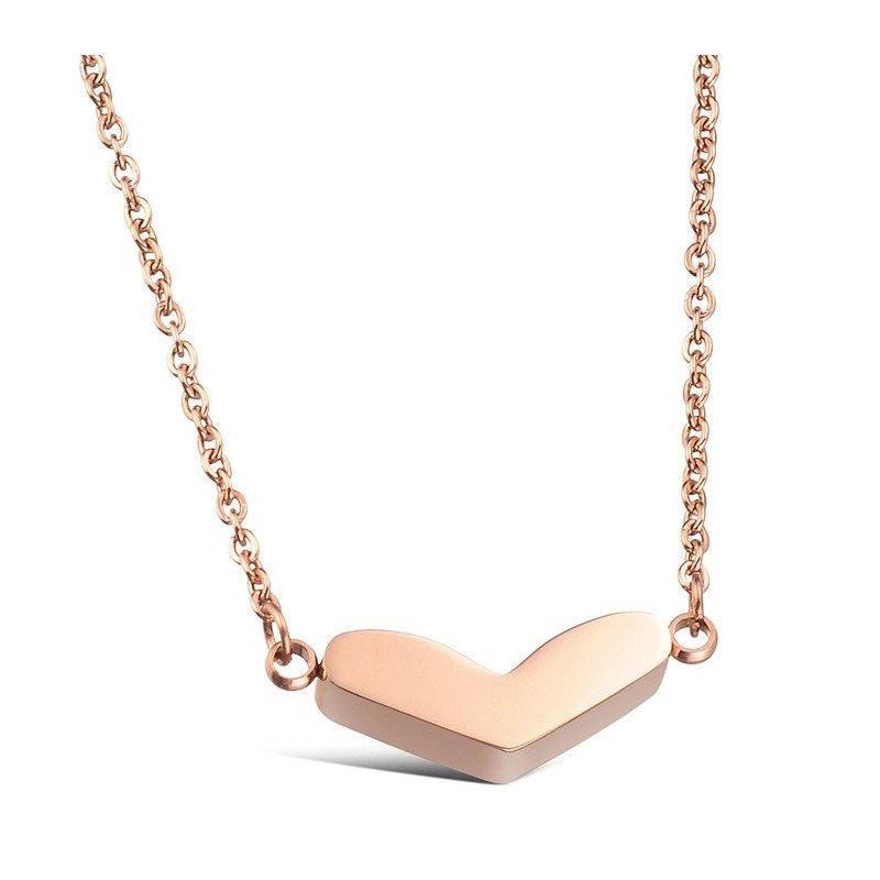 Collar De Titanio Con Forma De Corazón De Calidad Confiable Collar De Titanio Con Forma De Corazón De Calidad Confiable