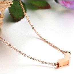 Collar De Titanio Con Forma De Corazón De Calidad Confiable