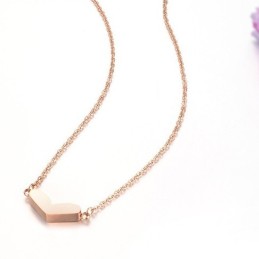 Collar De Titanio Con Forma De Corazón De Calidad Confiable
