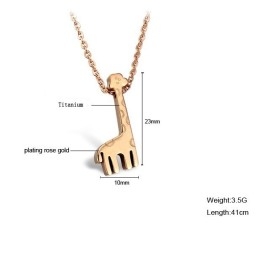 Collar De Titanio Con Forma De Jirafa Duradero Y De Uso Prolongado